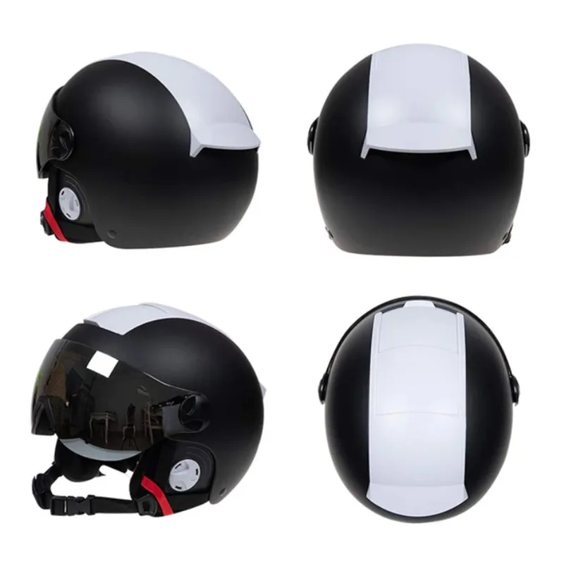 Шлем для катания на лыжах MOON шлем для сноуборда интегрально-Формованный для мужчин и женщин на открытом воздухе для скейтбординга шлем capacete ciclismo a50 - Цвет: black white