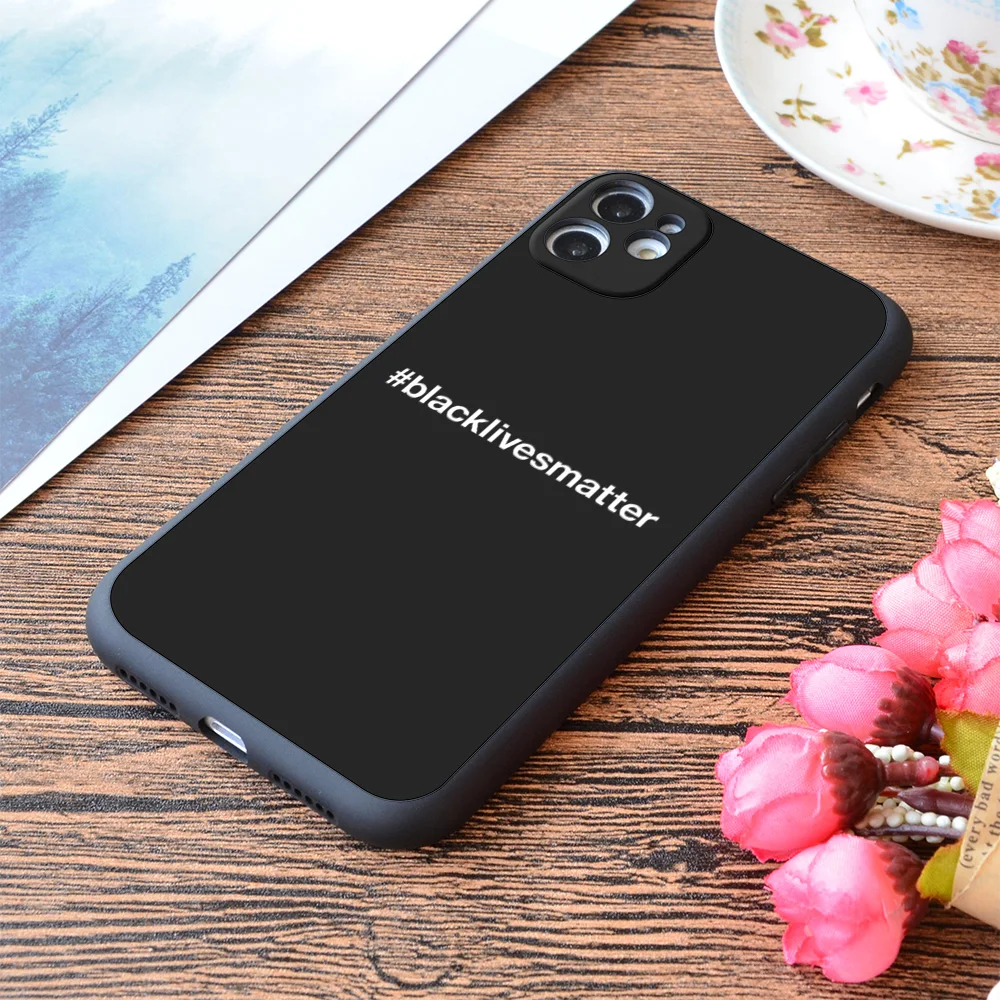 

For iPhone Black Lives Matter Hashtag Print Soft Matt Apple iPhone Case