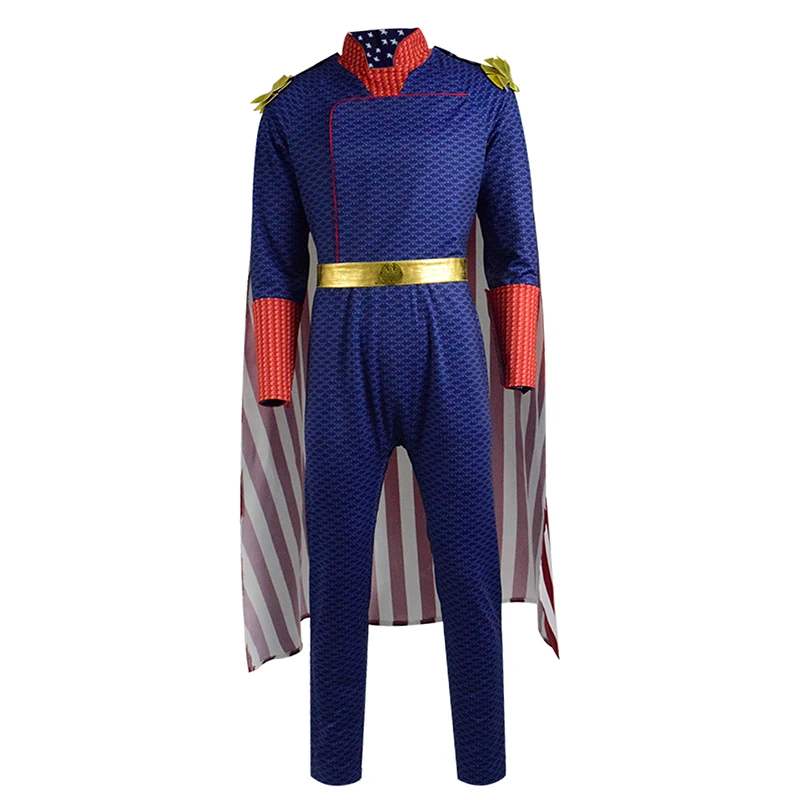 Cossky Homelander; карнавальный костюм; синий комбинезон; боевой костюм; костюм для мальчиков