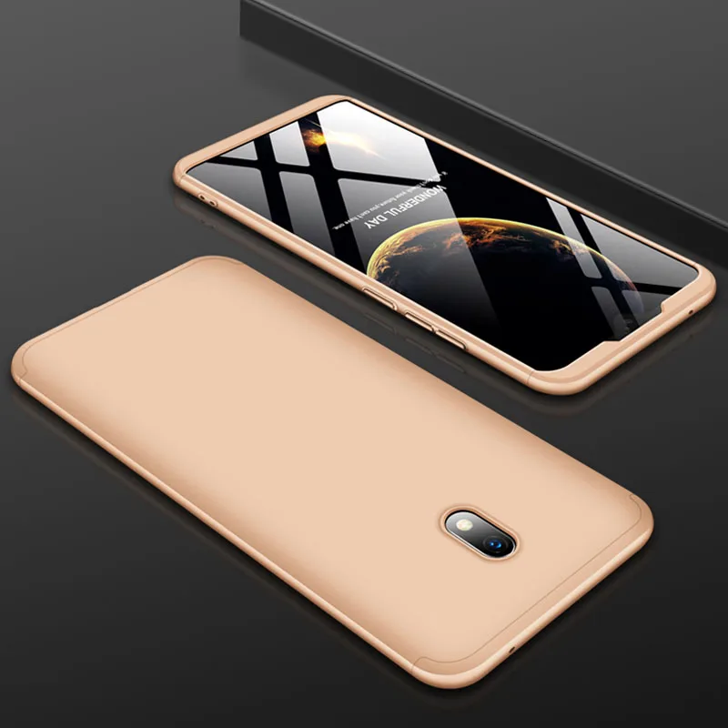 KEYSION чехол 3 в 1 для Red mi Note 8 Pro 8 8A 7A 7 ударопрочный жесткий чехол для телефона из ПК для Xiaomi mi 9T 9T Pro mi 9 SE Lite 8 A3 - Цвет: Gold