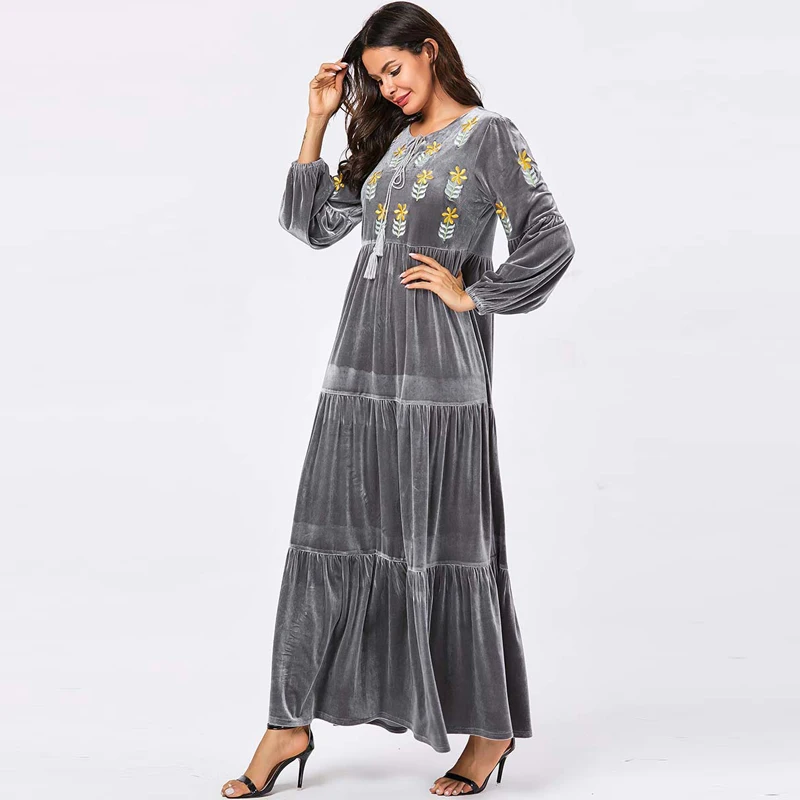 Kaftan abaya Дубай мусульманский хиджаб платье цзилбаб турецкий ислам ic одежда Абая для женщин Ropa islam Caftan Vetement Femme Musulman
