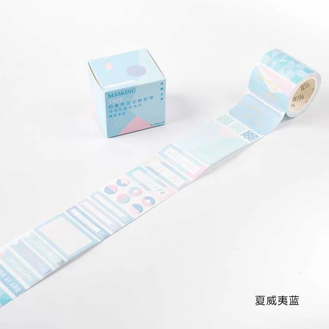 Kawaii Bullet journal украшение Материал васи лента блокнот записываемый альбом рукоделие изоляционная лента этикетка наклейка школа JD031 - Цвет: Светло-желтый
