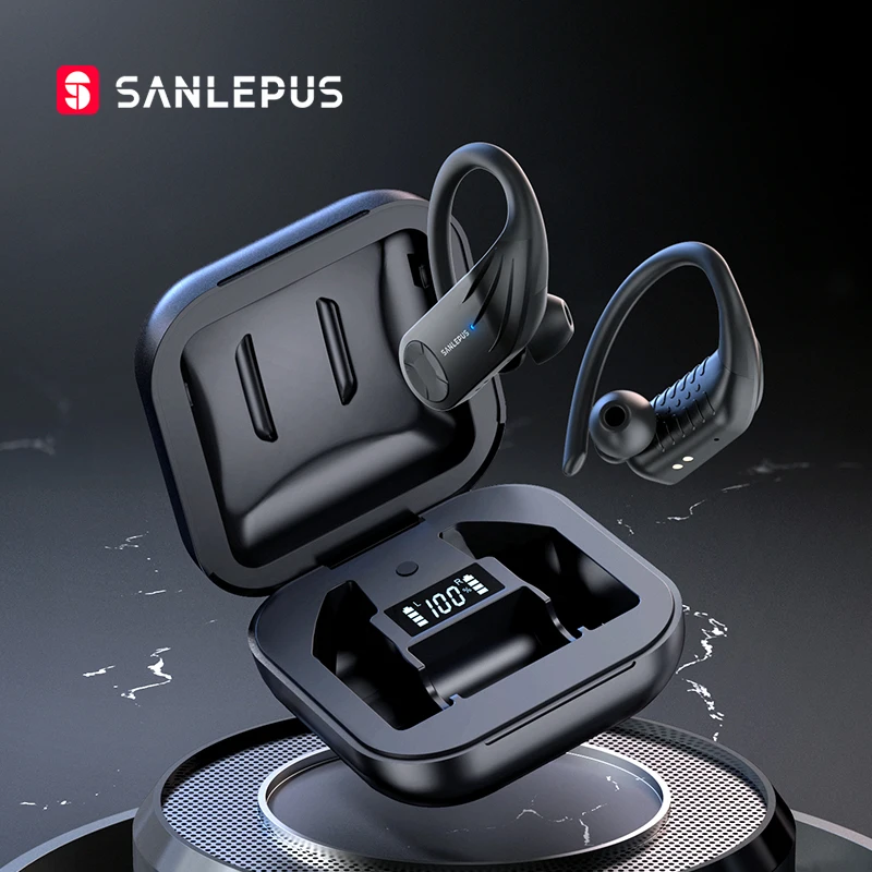 TWS-стереонаушники SANLEPUS B1 со светодиодным дисплеем и поддержкой Bluetooth |