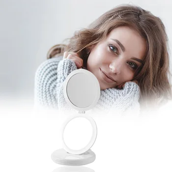 

Makeup Vanity Mirror with 1X 10X Magnifying Lights Multi-functional Practical Durable Classic LED Portable Hand Cosmetic
