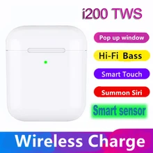 I200 TWS Bluetooth наушники 1:1 Gen.2 POP UP Беспроводная зарядка 3 True power дисплей лучше, чем i12 i20 i30 i60 i100 i500 без светодиодный