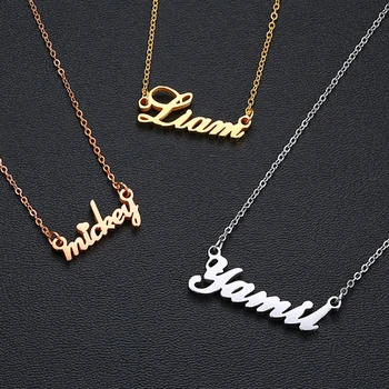 

Vnox Personalize Name Chokers for Women Solid Stainless Steel Necklaces Elegant Party Wedding Jewelry
