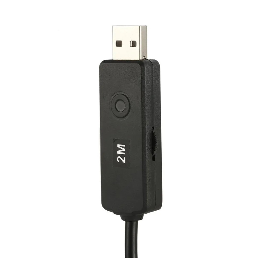 2 м 6 светодиодный USB IP67 Водонепроницаемый эндоскоп бороскоп трубка змея инспекция видео камера 7 мм объектив Mirco USB линза эндоскопа зеркало