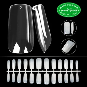 

Short Square Ultra-Thin Fold Seemless Fake Nails Patch All Dual Purpose Manicure 504 PCs Boxed