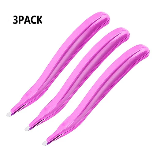 3Pcs Hot-Pink Профессиональный Магнитный штапельный Съемник прорезиненный антистеплер инструмент для удаления штапеля для школы офиса и дома поставщиков - Цвет: 3Pcs Hot-Pink