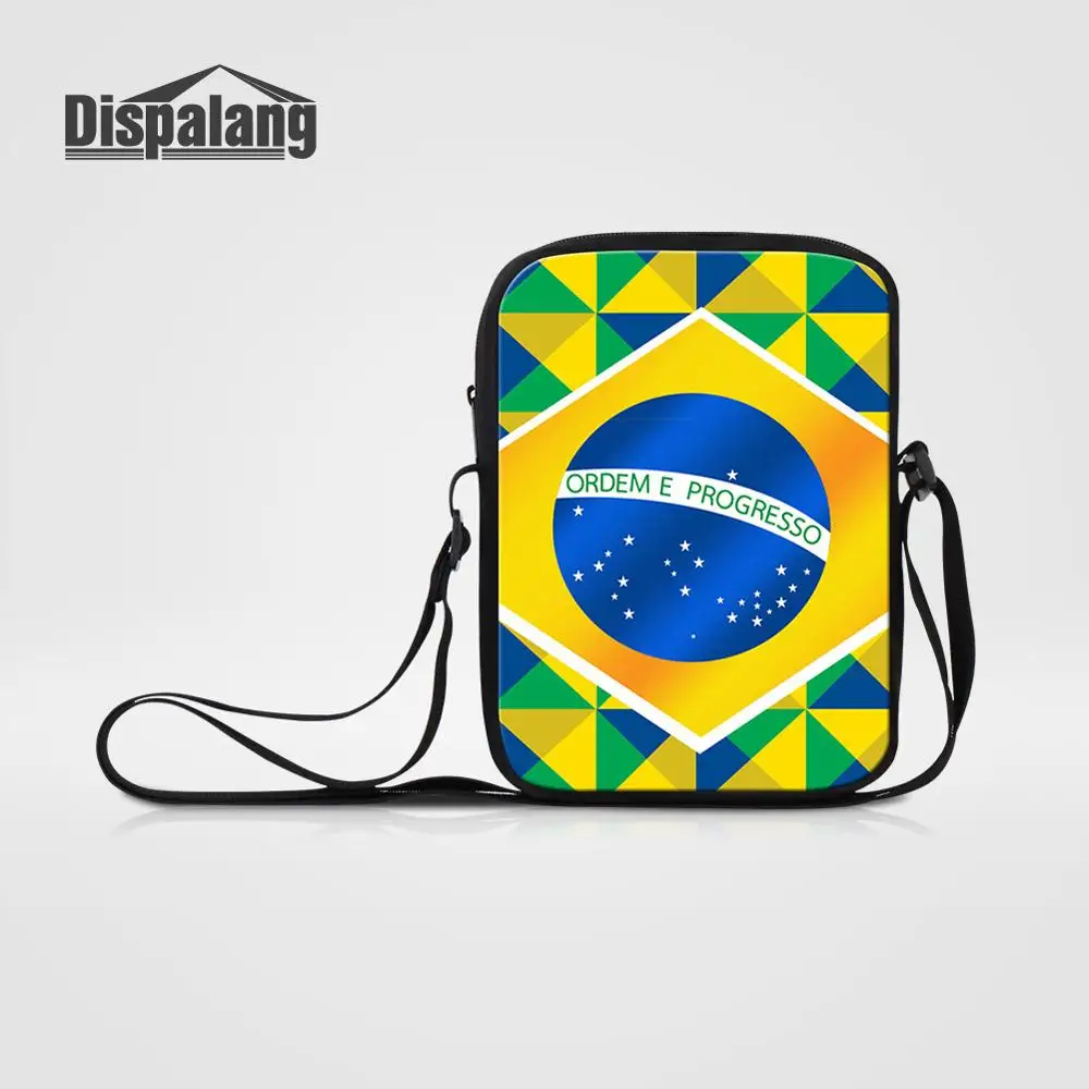 Flap13 Mini Messenger Bag For Brazilian Football Fans Custom Brazil Crossbody Schoolbags For Teen Flaps Boy Casual Shoulder Bag Satchel - Цвет: Flap13