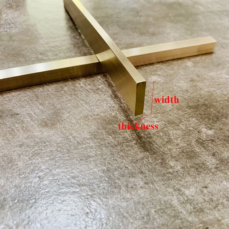 2pcs/lot 50cm Brass Strip Floor Banding Ceramic Tile Banding Furniture  Accessory Background Wall Accessory Banding Strip