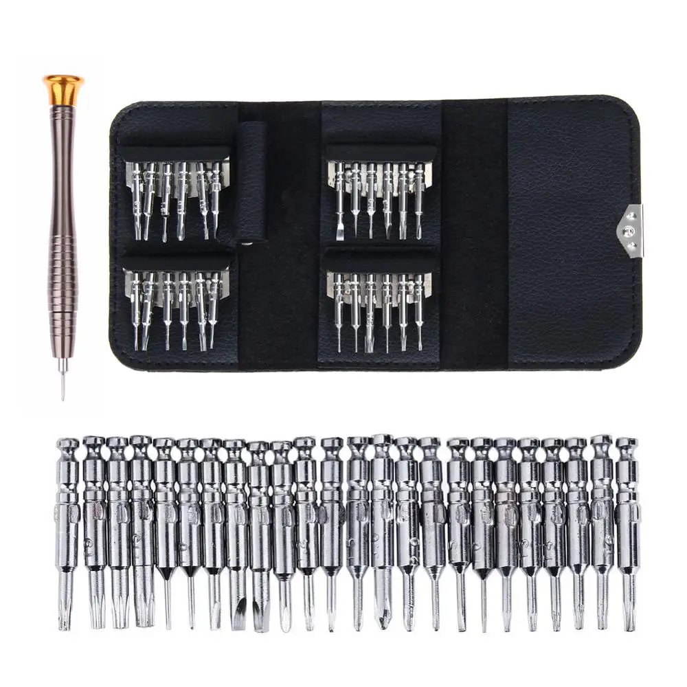 Color : Black Screwdriver Set 25 in 1 Precision Torx Screwdriver Cell Phone Wallet Repair Tool Set For Mobile phoneCellphone Color : Black Screwdriver Set 25 in 1 Precision Torx Screwdriver Cell Phone Wallet Repair Tool Set For Mobile phoneCellphone