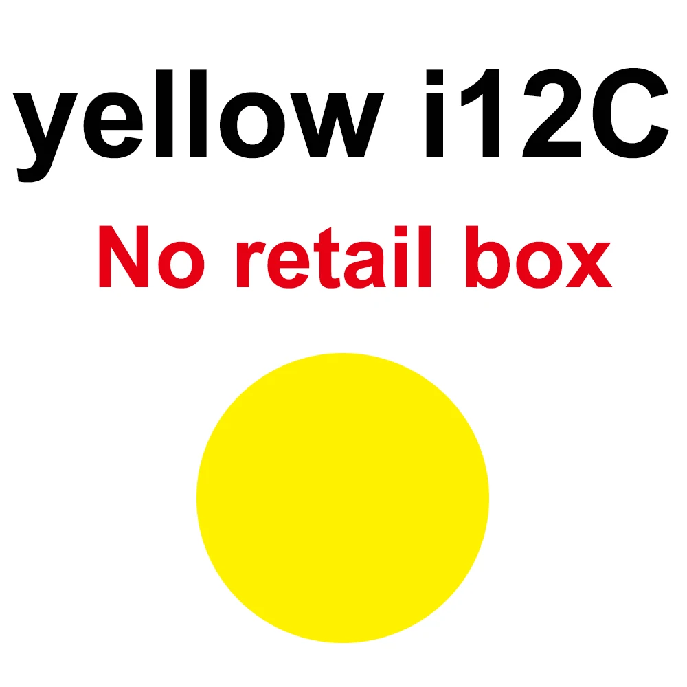 Матовый i12 TWS для дропшиппинг - Цвет: i12C yellow no box