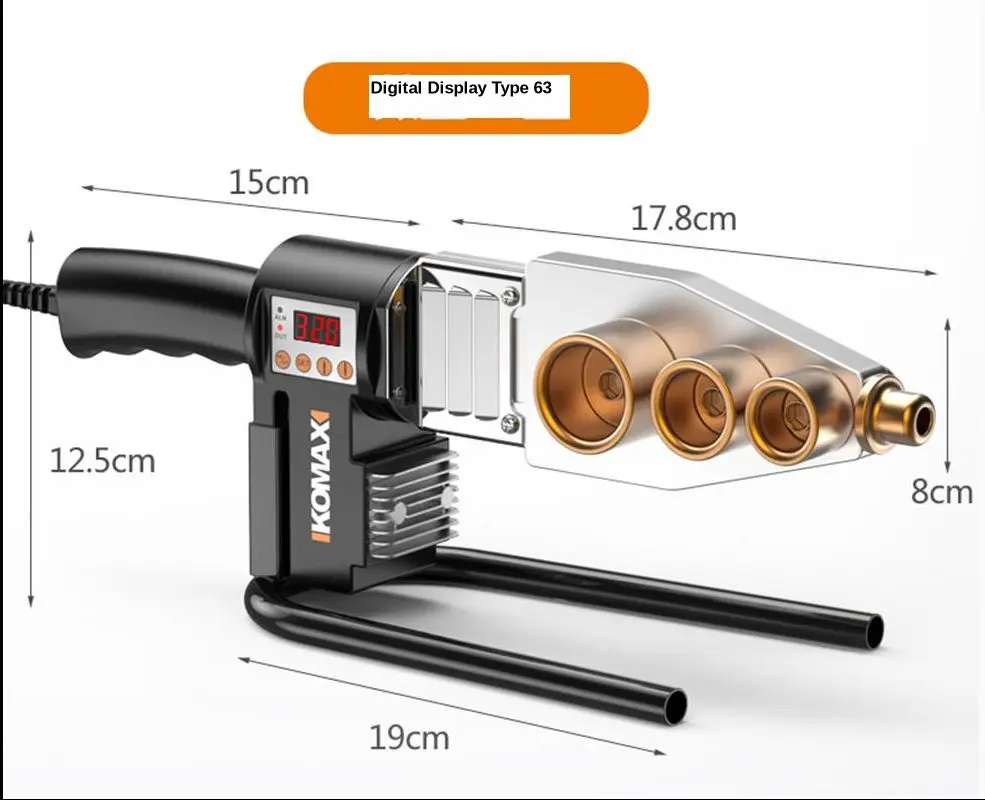 220V Household Water Pipe Fuser PPR Tube Welding Machine 63 32 4