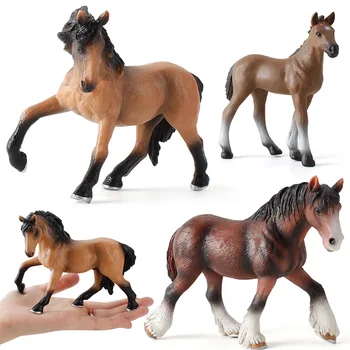 

Simulation Foal Junma Ranch Horse Static Solid Animal Model Decoration Toy