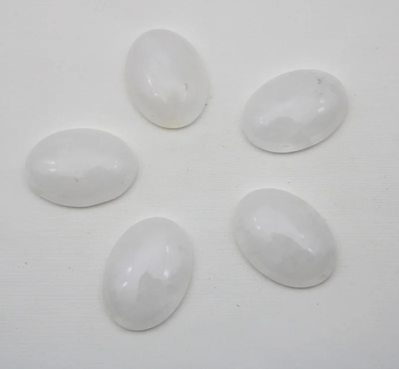 18x25mm Natural stone amethysts crystal Oval cabochon no hole beads for jewelry making Clothes necklace accessories 1pcs - Цвет: NO.8