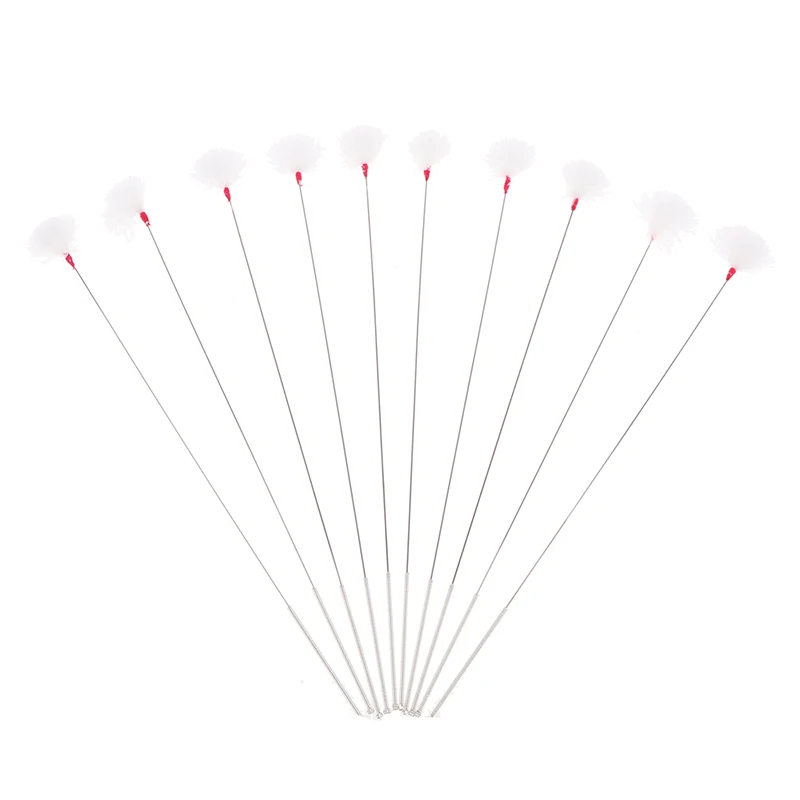 10Pcs Gans Feder Earpick Wachs Entferner Curette Ohr Dig Werkzeug Löffel Reiniger Stick – Detail 11