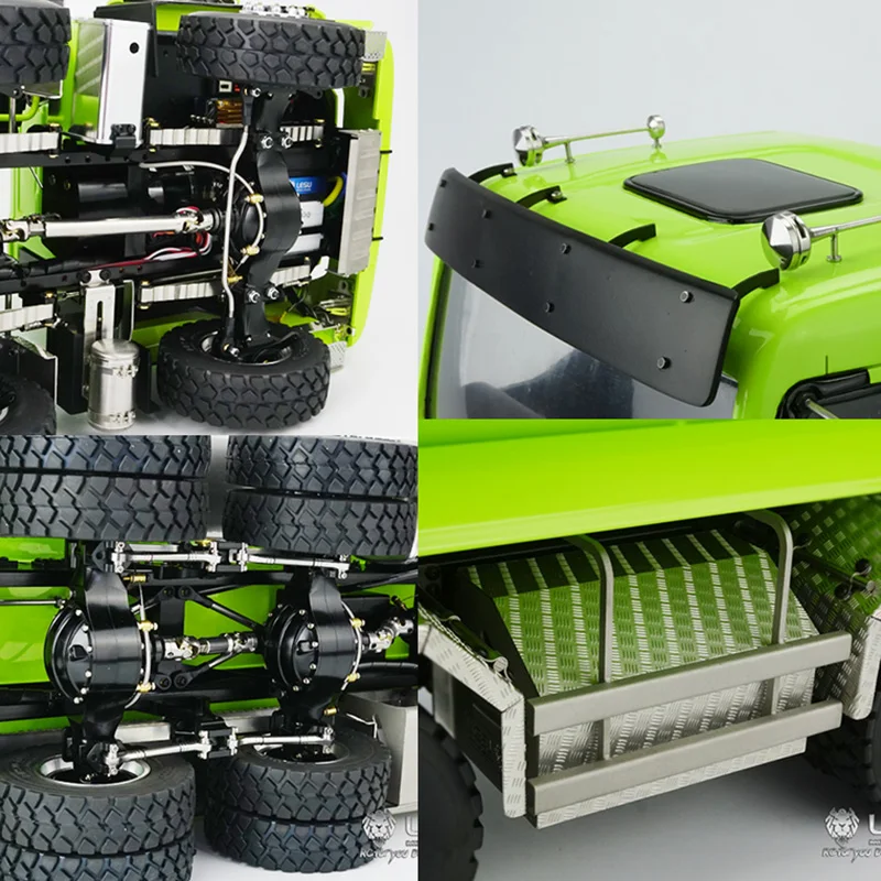 1/14 RC LESU 8x8 передний гидравлический самосвал с металлическим шасси