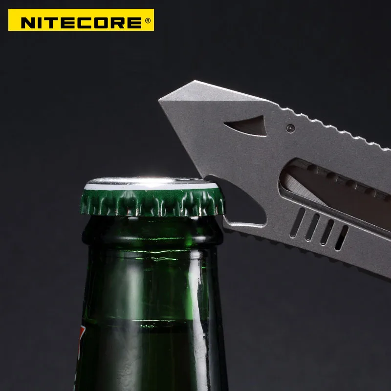 Nitecore NTK10 титановый нож для самозащиты многофункциональный выдвижной открытый охотничий кемпинг рыбалка EDC Инструменты серебро