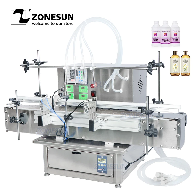ZONESUN 4 насадки настольный автоматический воды Жидкость сока соевый молочный