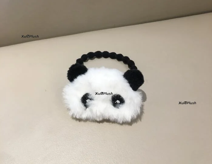 hairtie Мини 3-4 см маленькая панда плюшевая игрушка, 3 дизайна, галстук для волос, повязка для волос милая панда плюшевая кукла - Цвет: hairtie