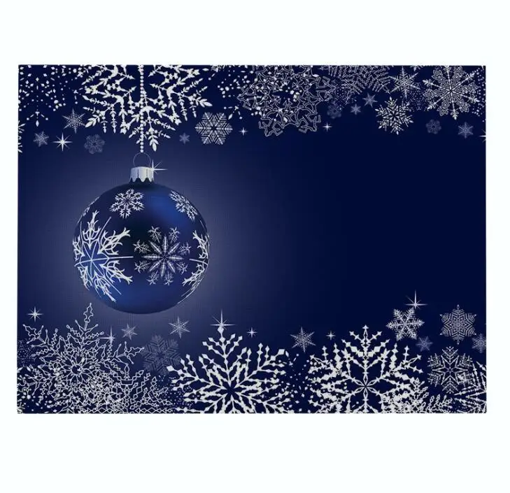 color10 Merry Рождественская елка настольное коврики под посуду на стол Кухня инструмент Салфетки сервировочные каботажное судно Кофе Чай вечерние украшения прямоугольной формы - Цвет: color10