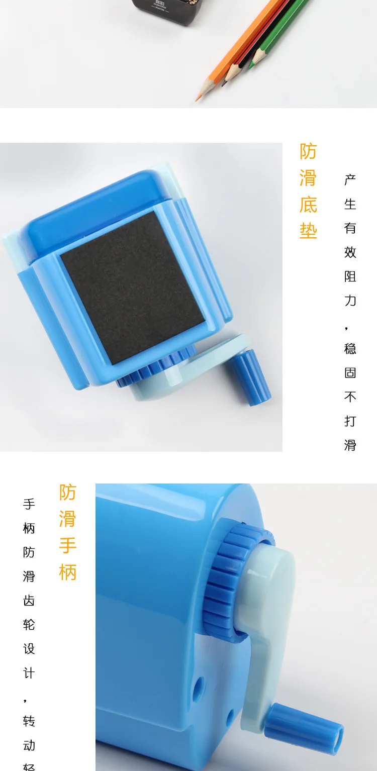 ZHENCAI Pencil Sharpener Cartoon Cute Pencil Sharpener Pencil Shapper Hand-cranking Young STUDENT'S with Large Size Children Pen