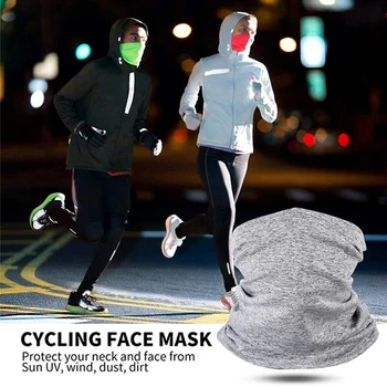 

Seamless Sunproof Dustproof With PM2.5 Filters Running Hiking Outdoor Cycling Neck Gaiter Multifunctional Face Mask Elastic