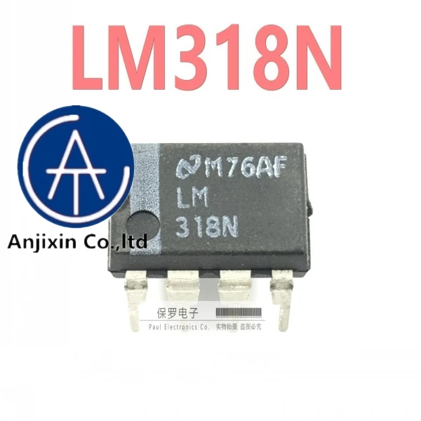 

10 шт., 100% оригинальный новый рабочий усилитель LM318N LM318 DIP-8