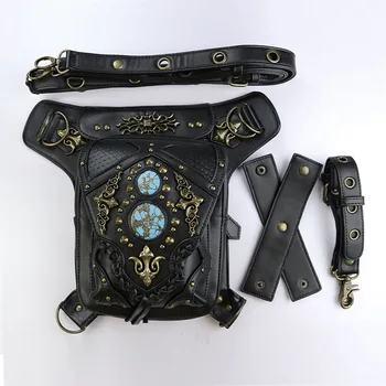 

Popular hot style bag girl 2019 new European and American steampunk single-shoulder lady bag retro cross-body Fanny pack