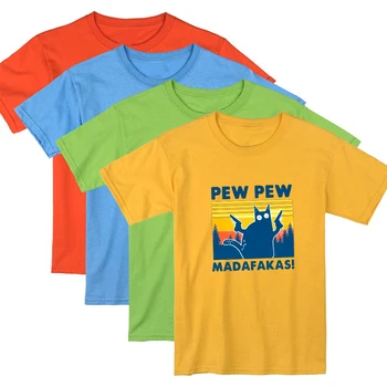 

Aesthetic Big cat with double guns printing new T shirt women cosmetic T Shirt fashion trend Harajuku Short cute tops T-shirt