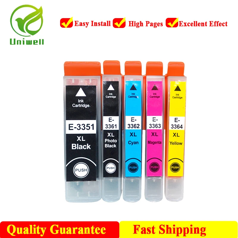 Сменный картридж Uniwell 33XL для принтера Epson T3351 T3611 XP530 XP630 XP830 XP635 XP540 XP640 XP645