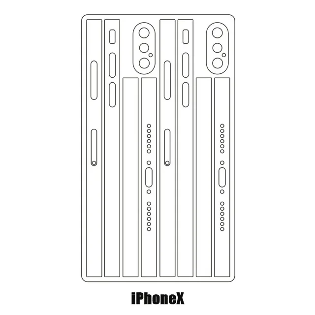 iPhoneX Siancs ультра-тонкая 2 шт Боковая пленка для мобильного телефона TPU Гидрогелевая пленка для iphone8 8plus Xs XSMAX XR Защитная пленка для обода - Цвет: iPhoneX