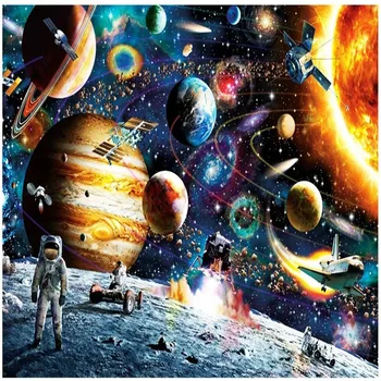 

1000Pcs Set Jigsaw Puzzle for Adult Space Puzzle Planets in Space Jigsaw Puzzle Funny Home decor Party Play
