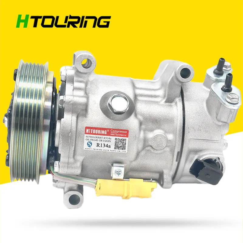 SD6C12 A/C компрессор для peugeot 207 CC 1,6 2008 9822826880 9651910980 9659875780 9670318880 9671216280 9678656080 6453QJ 6PK