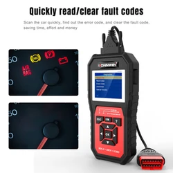 KW460 – outil de Diagnostic automobile professionnel, lecteur de Code OBDII/EOBD, système complet pour voiture Mercedes Benz 