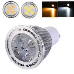 Светодиодный точечные лампы GU10 5 Вт 5x 3030SMD светодиодный свет лампы 450-560LM AC 85-265V теплый белый/белый