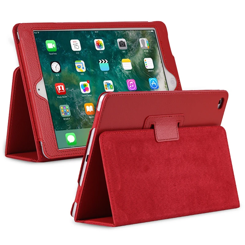 Для iPad Air Air2 Litchi кожаный флип-чехол iPad 9,7 дюймов кожаный чехол Buiness складной Стенд смарт-чехол для Apple iPad5 iPad6