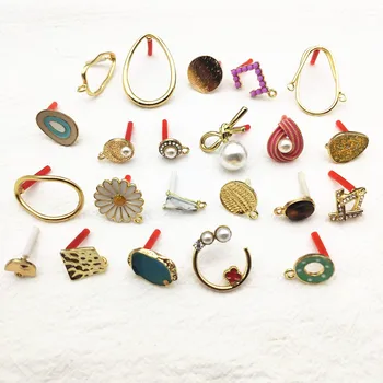 

New arrival! A variety of styles 50pcs Zinc alloy Ear stud for earrings,Earring parts,jewelry findings !