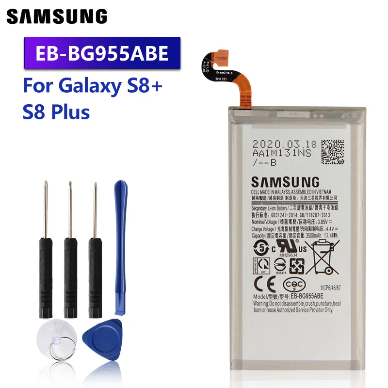 Samsung оригинальный сменный аккумулятор EB-BG955ABA для GALAXY S8 + G9550 G955 SM-G9 SM-G955 плюс S8Plus
