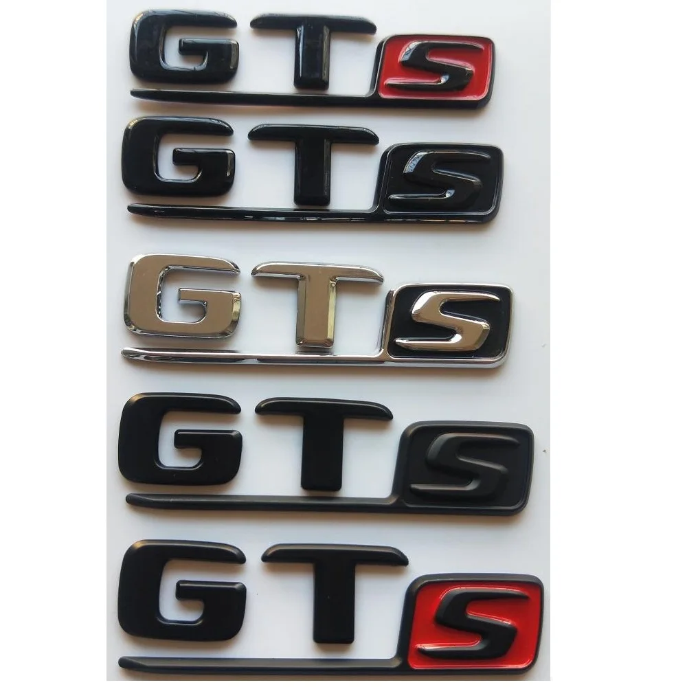 Targhetta Con Simboli Lettere Nere Cromate Per Emblemi Del Numero Posteriore Del Bagagliaio Mercedes Benz Gt S Amg