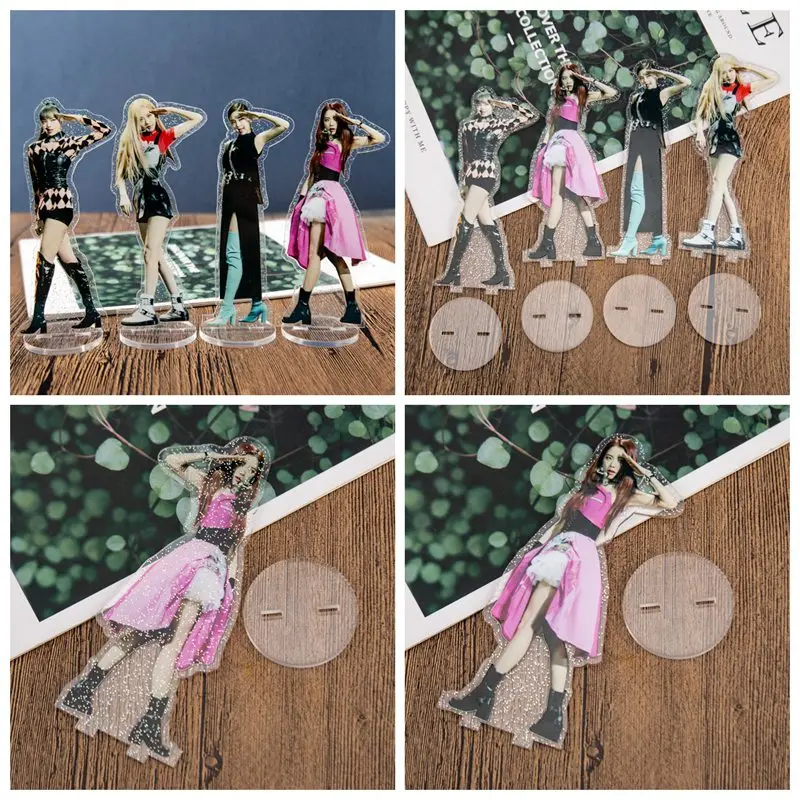 Kpop Blackpink JISOO Лиза Дженни Роза акриловая подставка фигурка кукла стоячий стол Декор