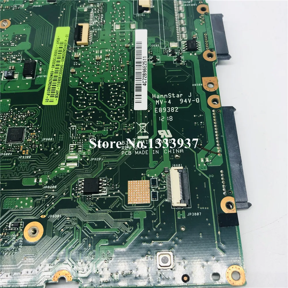 Материнская плата для ноутбука ASUS B34Y REV.2.0 SR0N8 I5-3317U
