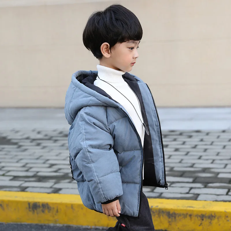 

2019 Winter New Style BOY'S Casual Coat Big Boy Cool Back Old Tiger down Coat