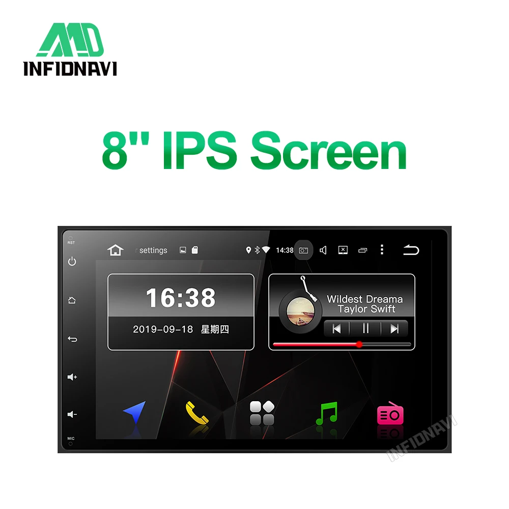 Android 9,0 автомобильный dvd для Toyota Corolla Auris Fortuner Estima vios Радио Навигация 2+ 32G автомобильный стерео gps плеер