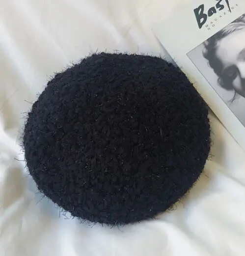 Tanie Zima dziewczyna kobiet grube ciepłe Beret Cap nowych kobiet wełny Beret czapka damska dorywczo futro królika dyni artysta kapelusz