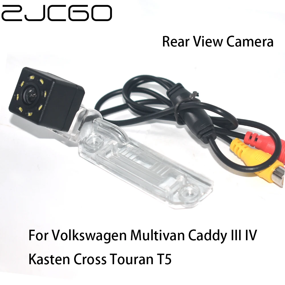 

ZJCGO CCD Car Rear View Reverse Back Up Parking Waterproof Camera for Volkswagen Multivan Caddy III IV Kasten Cross Touran T5