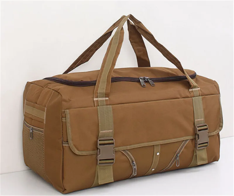 Waterproof Hand Luggage Bag Men Women Large Capacity Portable Military Outdoor  Weekend Duffle Canvas Travel Bag