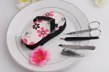

Pink Polka Dot Flip flop Pedicure Set Novelty Wedding Bridal Shower Party Gift Valentine's Day Favors Children Kids Present
