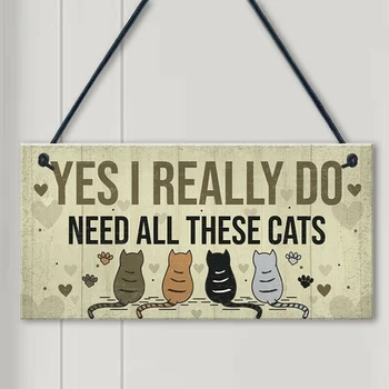

Fast Delivery Cats Hanging Plaques Bedroom Funny Gamer Gaming Plaques Christmas Birthday Gifts For Pet Lover Sign Wooden